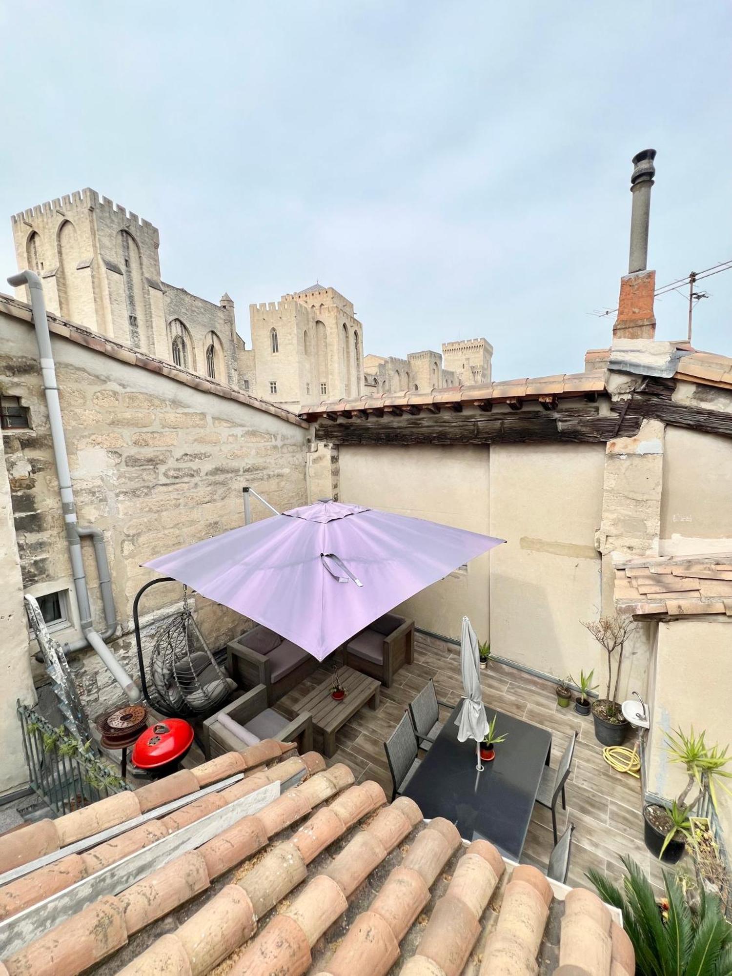 Renove, Vue Sur Palais Des Papes, Terrasse Et Wifi Troisieme Etage Apartment Avignon Exterior photo